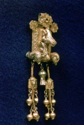 Anhänger eines antiken griechischen Tempels, ca. 630-620 v. Chr.