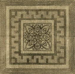 Antiker römischer Bodenbelag in der Threadneedle Street, 1841, 1897