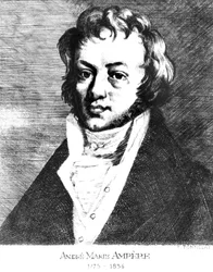 Andre-Marie Ampere, französischer Physiker und Mathematiker, um 1810