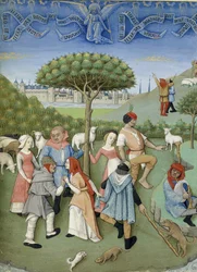 Verkündigung an die Hirten: Bauerntanz. Aus Heures de Charles d