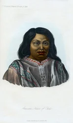 Araucano, Ureinwohner von Chile, 1848