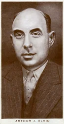 Arthur J. Elvin, britischer Boxpromoter, 1938