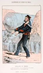 Marineartillerie, Belagerung von Paris, Deutsch-Französischer Krieg, 1870-1871