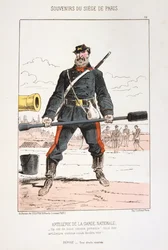 Artillerie der Nationalgarde, Belagerung von Paris, 1870-1871