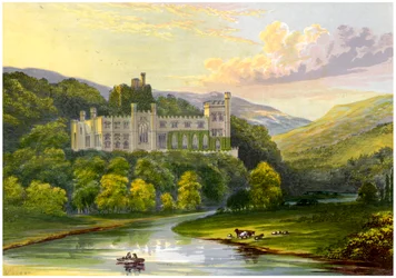 Arundel Castle, Sussex, Residenz des Herzogs von Norfolk, um 1880