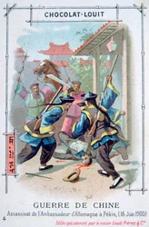 Ermordung des deutschen Botschafters in Peking, Boxeraufstand, China, 16. Juni 1900