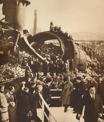 Bei den verlassenen Stahlwerken, Südwales, 1936-1937