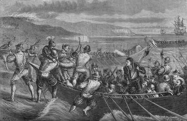Angriff auf die Isle of Wight, Juli 1545, um 1880