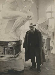Auguste Rodin in seinem Studio