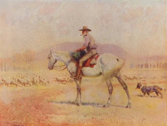 Australischer Schafzüchter, 1924