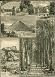 Avebury. Littlecote. Silbury. Devils Den. Grand Avenue., 1898