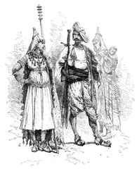 Banjari Männer und Frauen, Orissa, Indien, 1895