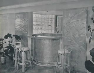 Bar im Haus von Mr. und Mrs. Miles Gray, 1942