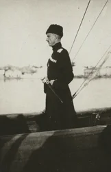 Baron Pyotr Nikolayevich Wrangel auf der Yacht Lucullus. Lemnos, 1921