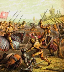 Schlacht von Tewkesbury, 1471, um 1850