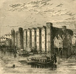 Baynards Castle, aus einer Ansicht veröffentlicht 1790