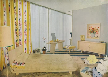 Schlafzimmer entworfen von Suzanne Guiguichon, 1939