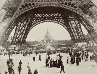 Unter dem Eiffelturm, Paris, 1889