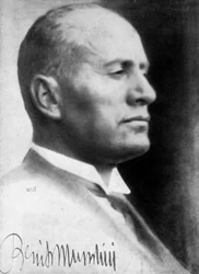 Benito Mussolini, italienischer faschistischer Diktator, um 1930er