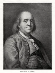 Benjamin Franklin, amerikanischer Staatsmann, Drucker und Wissenschaftler, 20. Jahrhundert