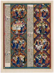 Biblische Szenen, spätes 13. Jahrhundert