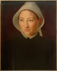 Bildnis einer Frau mit weißer Haube