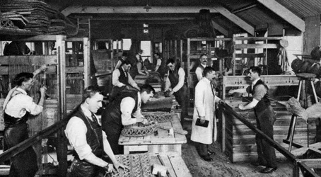 Blinde Mattenmacher von St Dunstans, London, 1926-1927