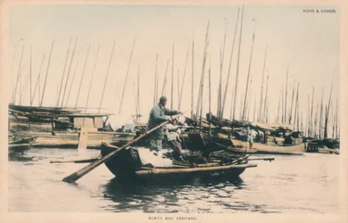 Boote und Sampans, um 1910