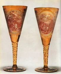 Böhmische Gläser, 19. Jahrhundert