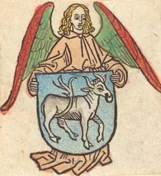 Exlibris von Hilprand Brandenburg von Bibrach, ca. 1475