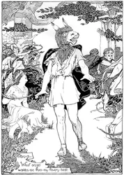 Zettel in einer Szene aus William Shakespeares Ein Sommernachtstraum, 1898