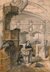 Boxgrove Kirche, Sussex, 19. Jahrhundert