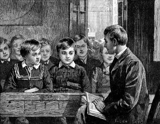 Jungenklasse in einer amerikanischen Sonntagsschule, 1890