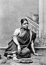Brahmanenfrau, Indien, 1917