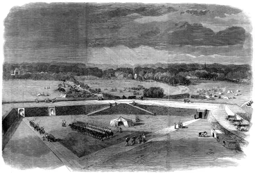 Brigadegeneral Havelock verlässt die Festung von Allahabad, um Cawnpore zurückzuerobern, 1857