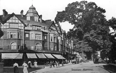 Broadway, Worthing, West Sussex, ca. 1900er-1920er Jahre