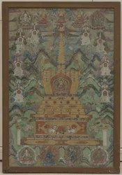 Buddha in einer Stupa, 16.-17. Jahrhundert