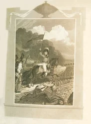 Buonaparte versucht, die Brücke von Arcola zu erzwingen, 1796, 1816