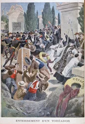 Begräbnis eines Toreros, Madrid, 1900
