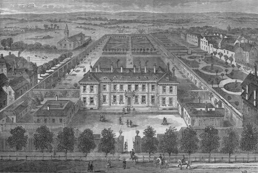 Burlington House, Westminster, London, um 1700, um 1875 1878