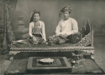 Burmesischer Prinz und Prinzessin, 1900