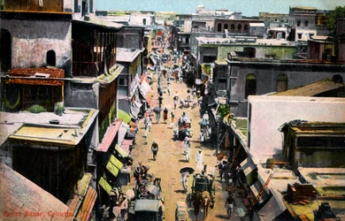 Burra Bazar, Kalkutta, Indien, frühes 20. Jahrhundert