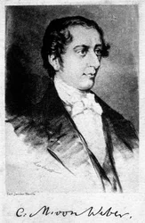 Carl Maria von Weber 1786-1826, deutscher Komponist, 20. Jahrhundert