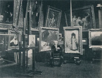 Carolus Duran in seinem Atelier, um 1897