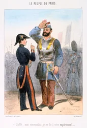 Karikatur zur Pariser Kommune, 1870er Jahre