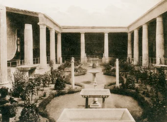 Casa dei Vettii, Pompeji, Italien, um 1900er Jahre