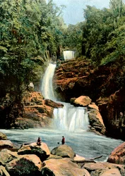 Wasserfall bei Namora, Madagaskar, spätes 19. Jahrhundert