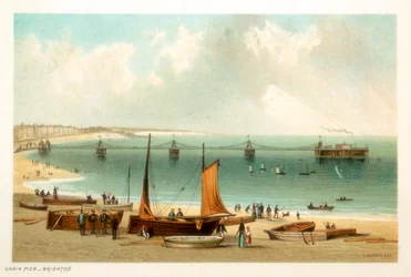 Kettenpier, Brighton, Sussex, um 1889