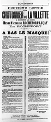 Chiffonnier de La Villette, aus französischen politischen Plakaten der Pariser Kommune, Mai 1871