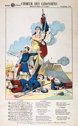 Chor der Girondisten, Liedblatt, Deutsch-Französischer Krieg, 1870-1871